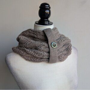 Wool Knit Infinity Scarf